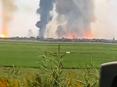 Детонация боеприпасов в Джанкое