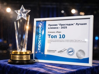 Диплом лауреата премии Простодок - 2025