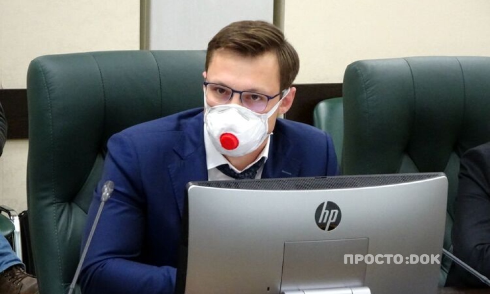 На фото Дмитрий Гарцев - министр здравоохранения "ДНР"